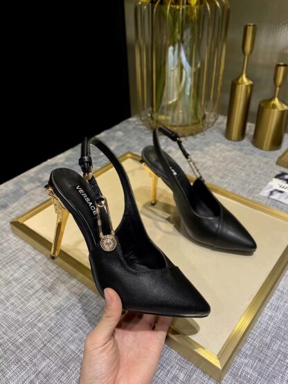 VERSACE SHOULDER HIGH HEEL SANDALS - Image 8