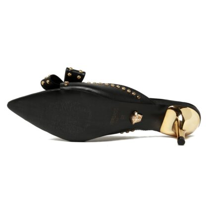 VERSACE Bow Temperament Sandals High Heels - Image 8
