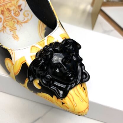 VERSACE Fashion Print Trendy High Heels - Image 8