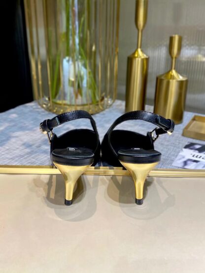 VERSACE new low heel slingback sandals high heels - Image 6