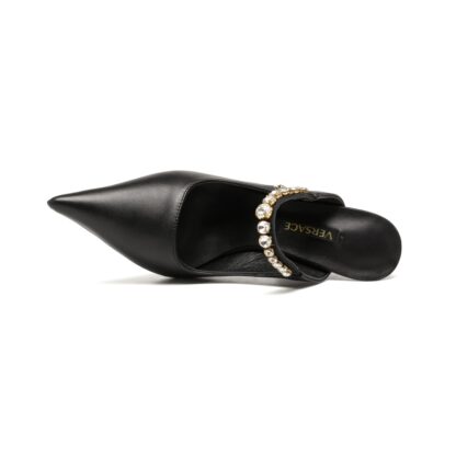 VERSACE rhinestone high heel sandals - Image 8