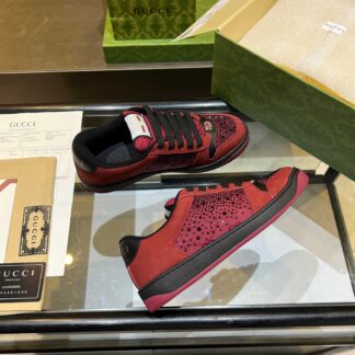 Gucci retro distressed elements, washed retro logo casual shoes on the tongue