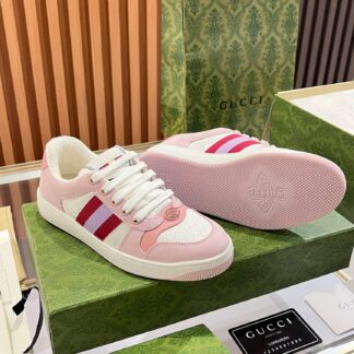 Gucci retro distressed elements, washed retro logo casual shoes on the tongue