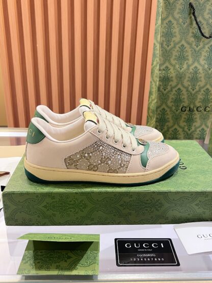 Gucci retro distressed elements, washed retro logo casual shoes on the tongue - Image 9