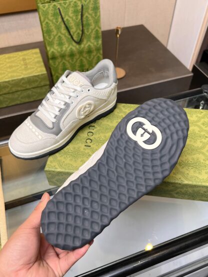 Gucci Early Spring Latest Hot 80 Couples Casual Retro Distressed White Shoes - Image 9