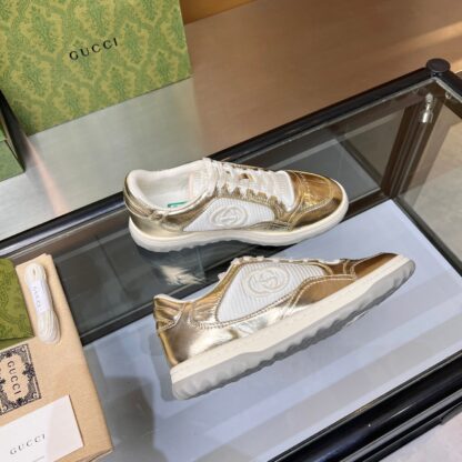 Gucci Early Spring Latest Hot 80 Couples Casual Retro Distressed White Shoes