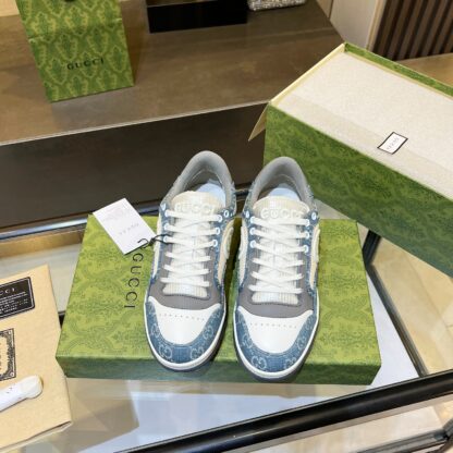 Gucci Early Spring Latest Hot 80 Couples Casual Retro Distressed White Shoes - Image 7