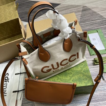 Gucci brown canvas bag - Image 8