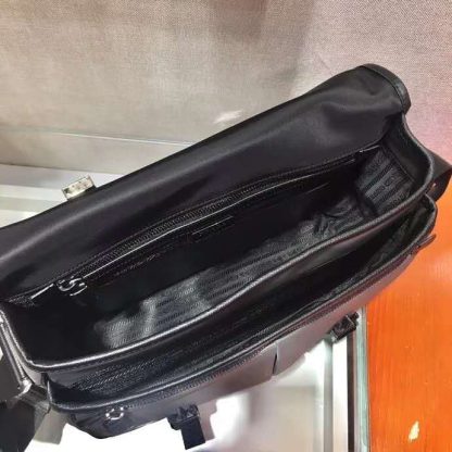 Prada Nylon Flap Messenger Bag - Image 8