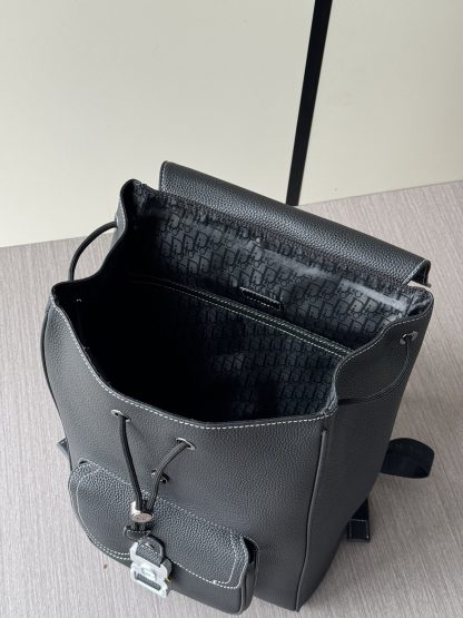 Dior full leather saddle flap backpack - Image 8