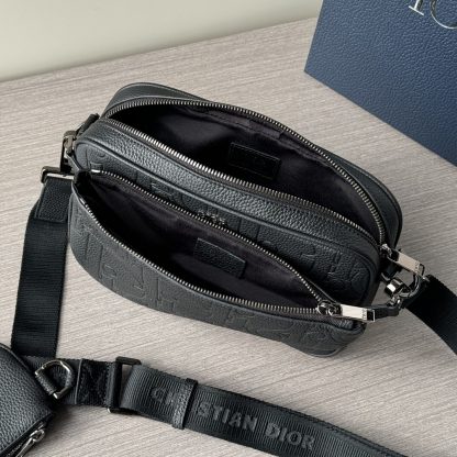 Dior Saddle Three-piece Three-in-one Full Leather Embossed Crossbody Bag - Image 8
