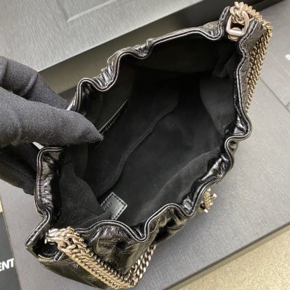 Ysl Mini leather shoulder bag cloud-shaped underarm bag chain bag - Image 8