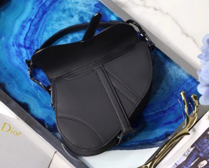 Dior saddle all black series saddle bag - Image 8