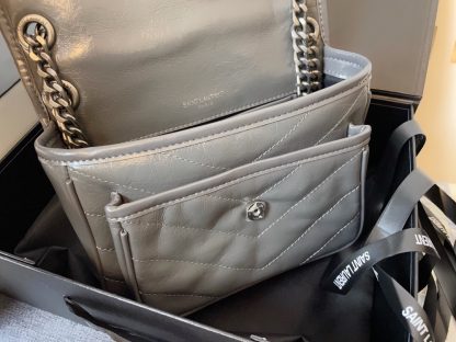 Ysl small grey niki shoulder bag - Image 8