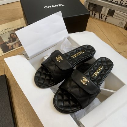 Chanel black versatile slippers that make your feet look thin and beautiful - Image 7