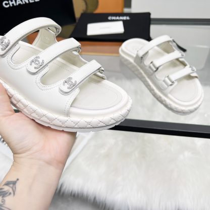 Chanel white early spring single shoes dancing shoes series delicate retro style slippers - Image 8