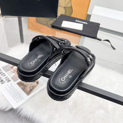 Chanel black early spring single shoes dancing shoes series delicate retro style slippers - Image 8