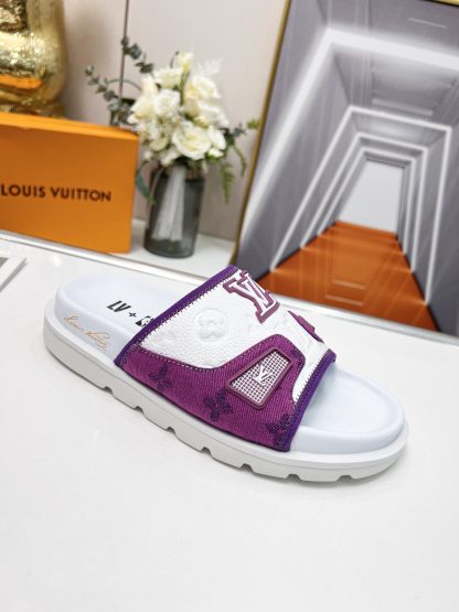 Louis Vuitton luxury men and women couple slippers - Image 8