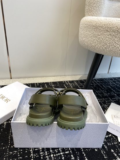 Dior popular Velcro one-strap studded flat sandals - Image 8