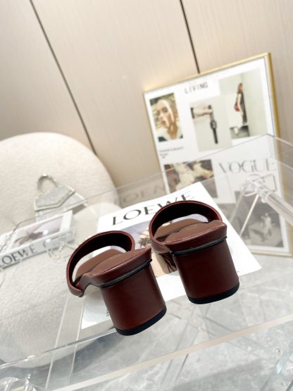 Dior burgundy temperament sandals - Image 8