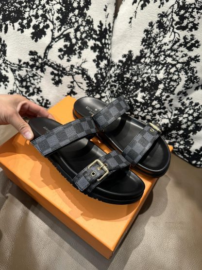 Louis Vuitton Checkered Slides - Image 8
