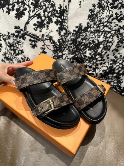 Louis Vuitton Checkered Slides - Image 8