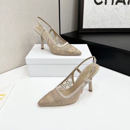 Dior Quake Oblique jacquard embroidered lettering logo high heels - Image 8