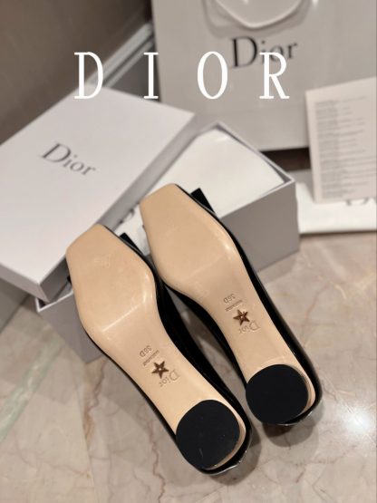 Dior Square Buckle Everyday Elegant High Heels - Image 8