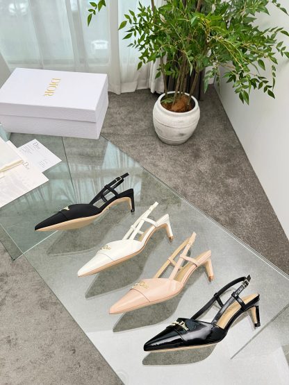 Dior black hollow heel high heels - Image 8