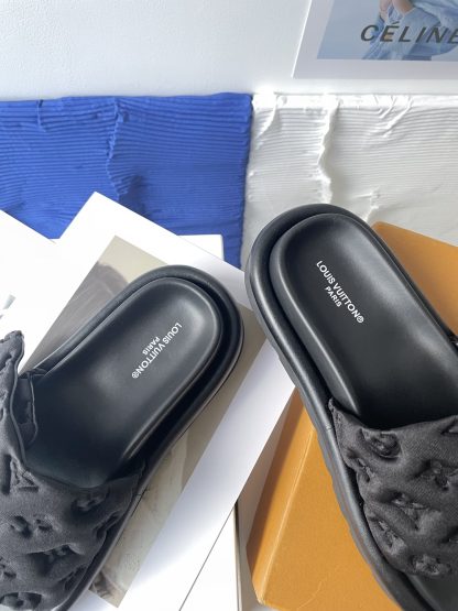 Louis Vuitton Velcro Embossed Slippers - Image 9