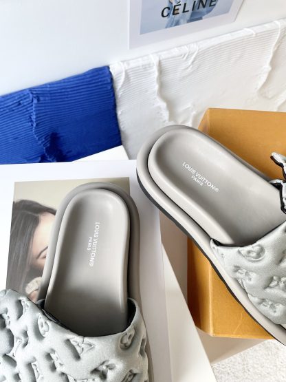 Louis Vuitton Velcro Embossed Slippers - Image 8