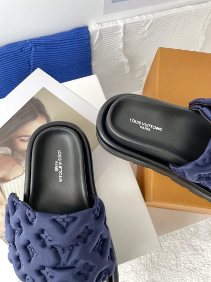 Louis Vuitton Velcro Embossed Slippers - Image 7