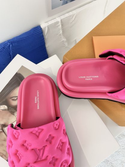 Louis Vuitton Velcro Embossed Slippers - Image 8
