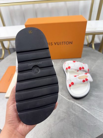 Louis Vuitton embossed logo slippers Pool Pillow Comfort flat slides - Image 7