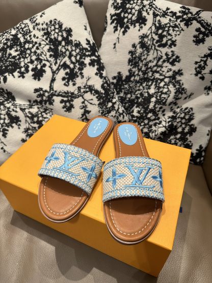 Louis Vuitton New Classic Slippers with Embroidery - Image 8