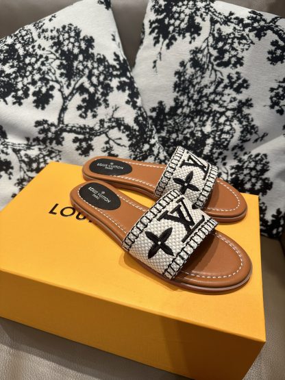 Louis Vuitton New Classic Slippers with Embroidery - Image 8