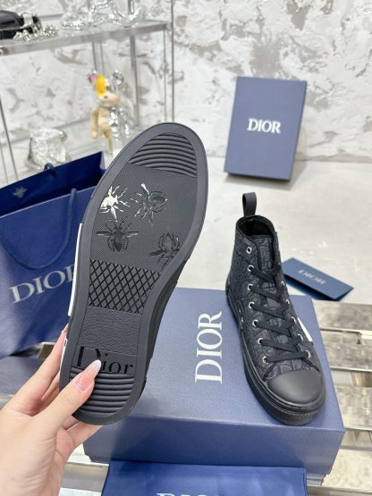 Dior Black B23 High-Top Sneakers - Image 8