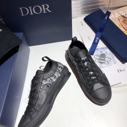 Dior black collaboration casual shoes - Image 8