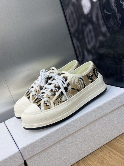 Dior Thick-soled Canvas Shoes - Image 8