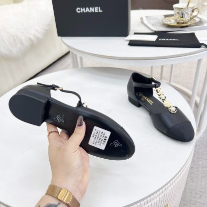 Chanel Spring and Summer Black Dancing Shoes Series Small Round Toe Matte Sandals - Image 9