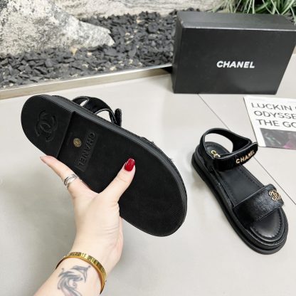 Chanel Black Early Spring Dance Shoes Series Sandals Thickness 3cm - Image 9