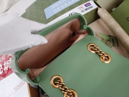 Gucci Marmont Green Shoulder Bag - Image 9