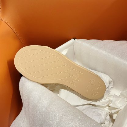 Chanel new style high heel apricot sandals, heel height 7.5cm - Image 9