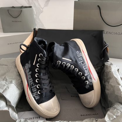 Balenciaga high-top vintage casual fabric shoes - Image 9