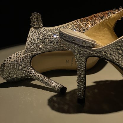 Jimmy Choo pointed toe high heel crystal shoes - Image 9