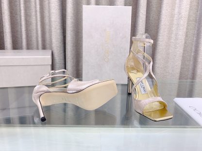 Jimmy Choo Fashion Square Toe High Heels - Image 9