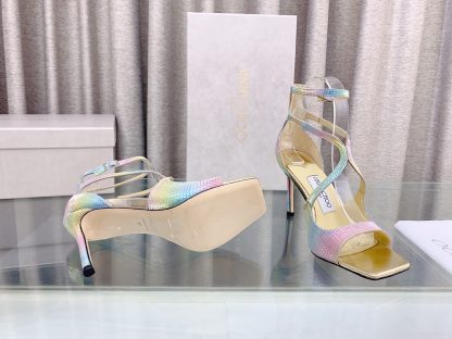 Jimmy Choo Fashion Square Toe High Heels - Image 9