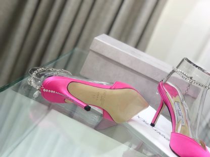 Jimmy Choo crystal chain high heels - Image 8