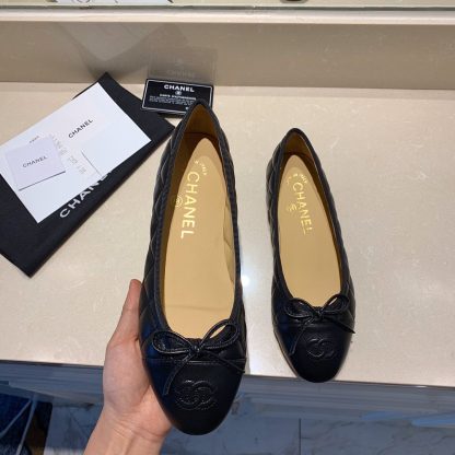Chanel fashion item black elegant exquisite ballet shoes - Image 9