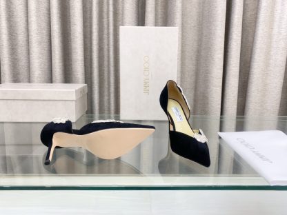Jimmy Choo new style leaf diamond hollow high-heeled shoes - Image 9